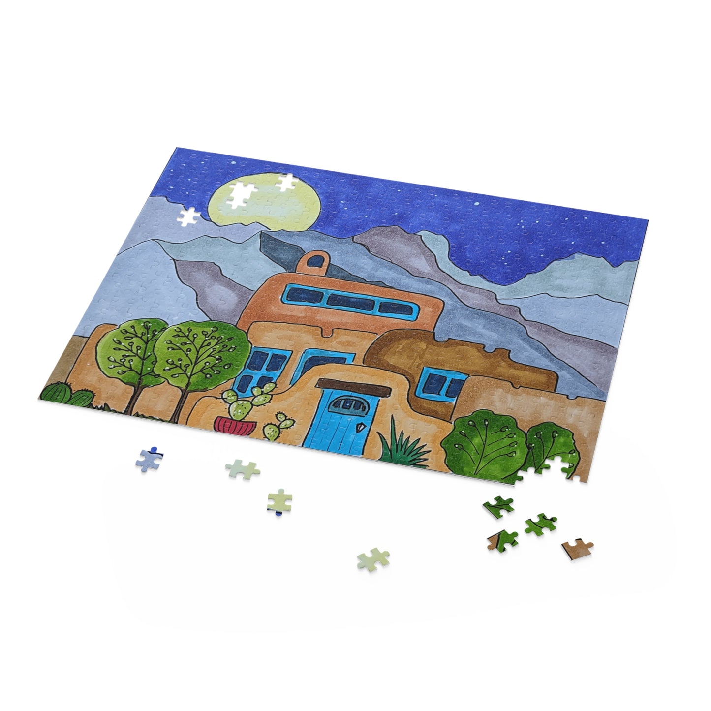 Adobe and cactus puzzle