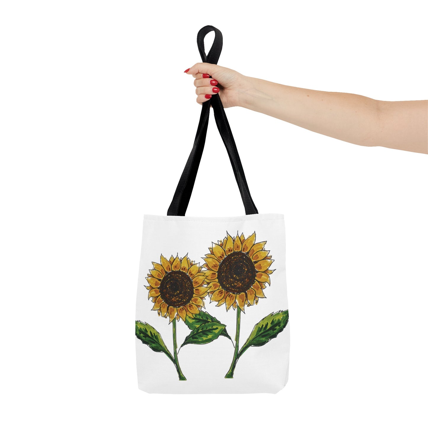 sunflowers tote with my own drawings