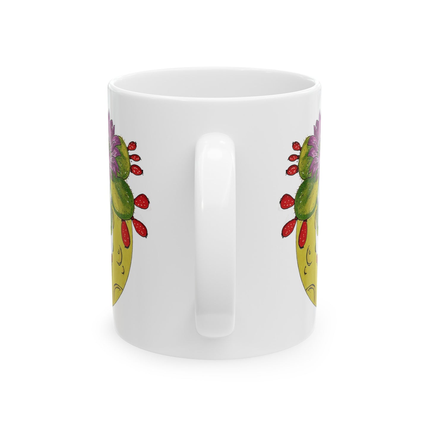 I Love Cave Creek Coffee Mug witn halfmoon and cacti - my original art