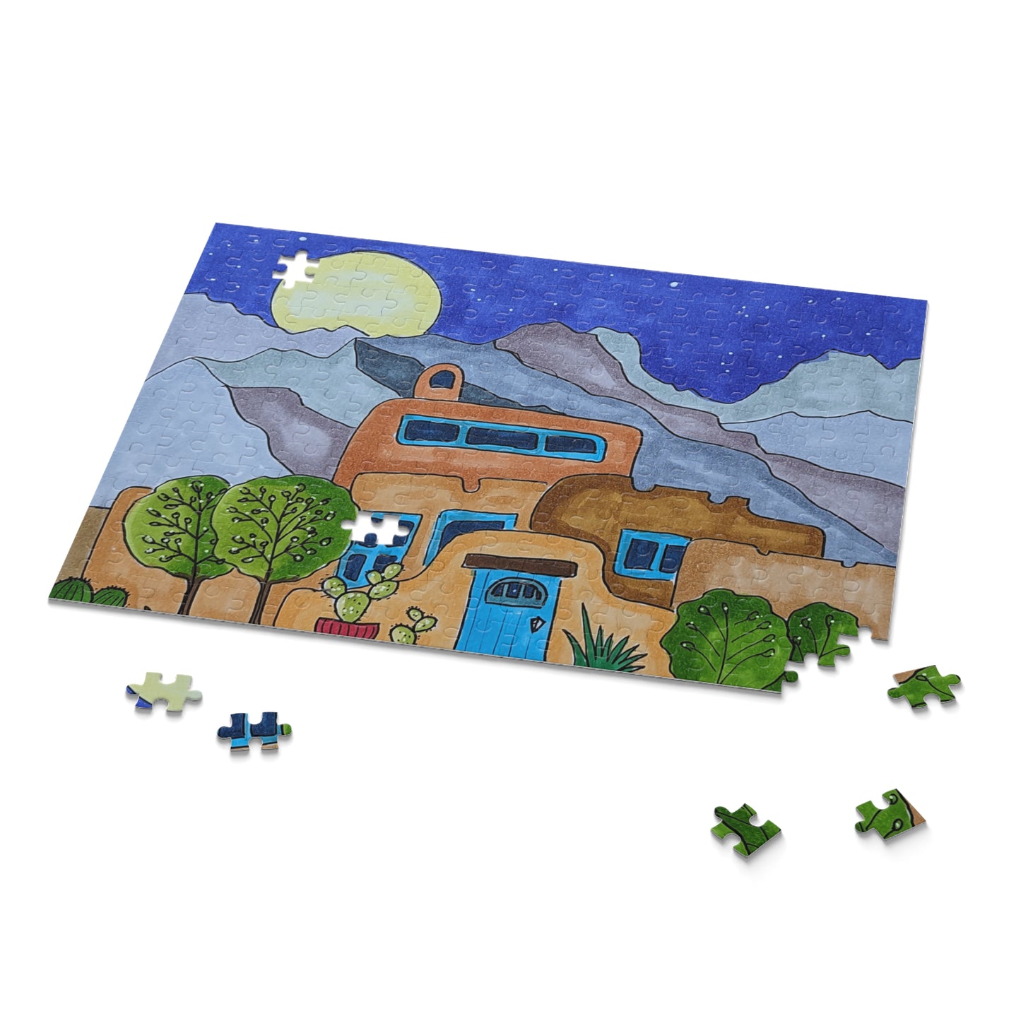 Adobe and cactus puzzle