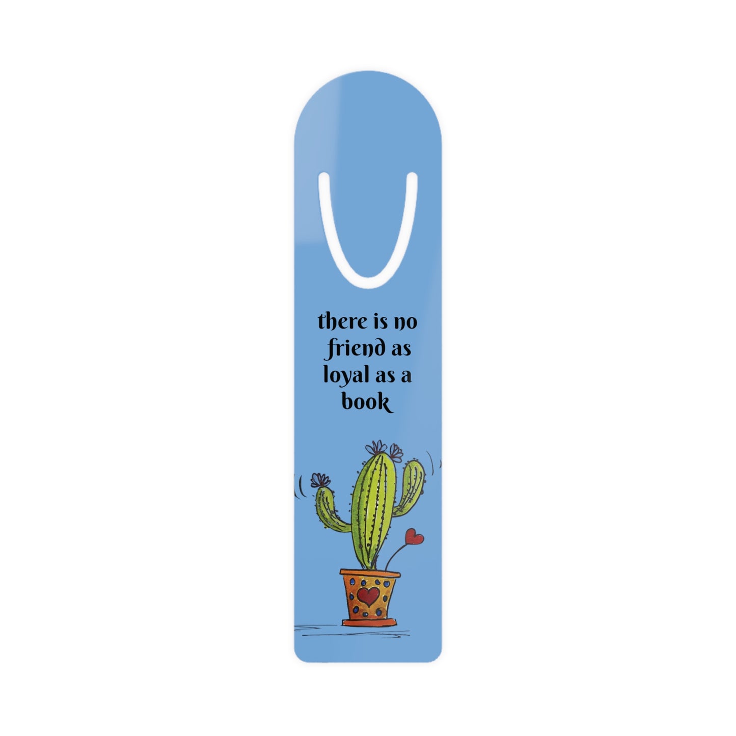 Cactus Bookmark - blue