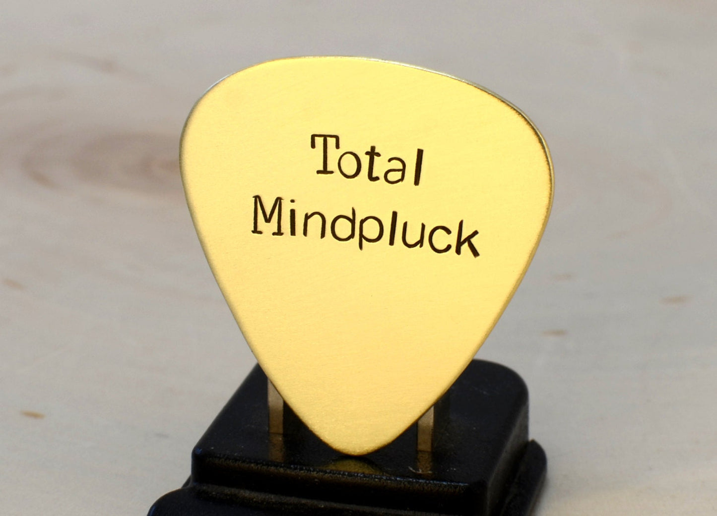 Total Mindpluck Guitar Pick in Brass