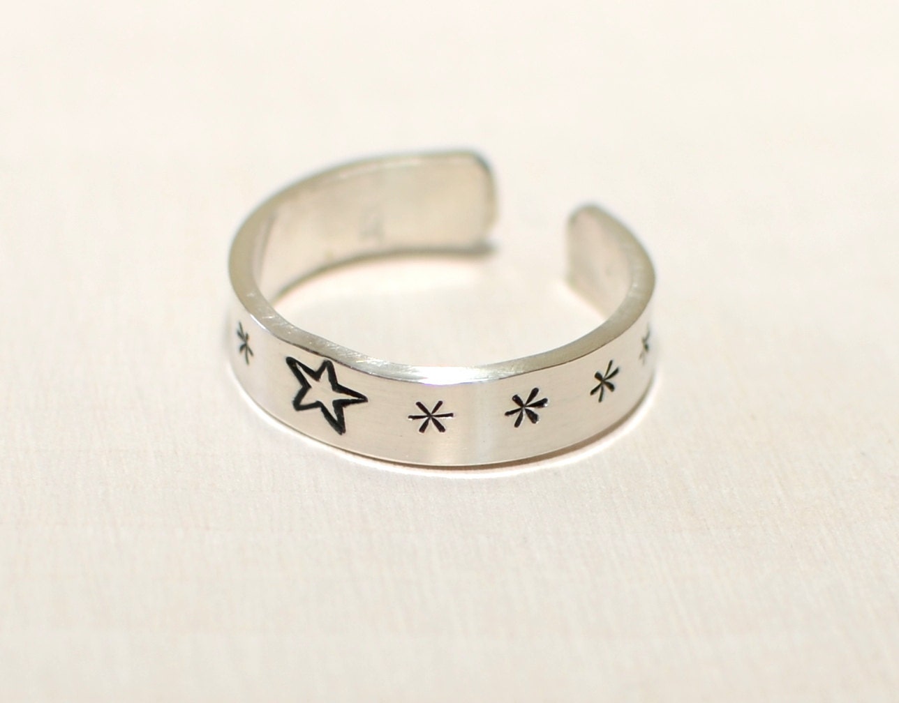 Sterling silver toe ring for stars