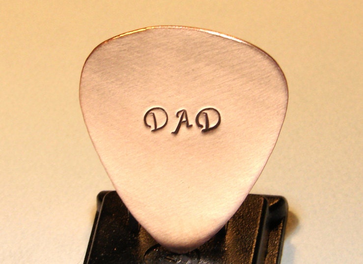 Copper Guitar Pick for Dad or Fathers Day