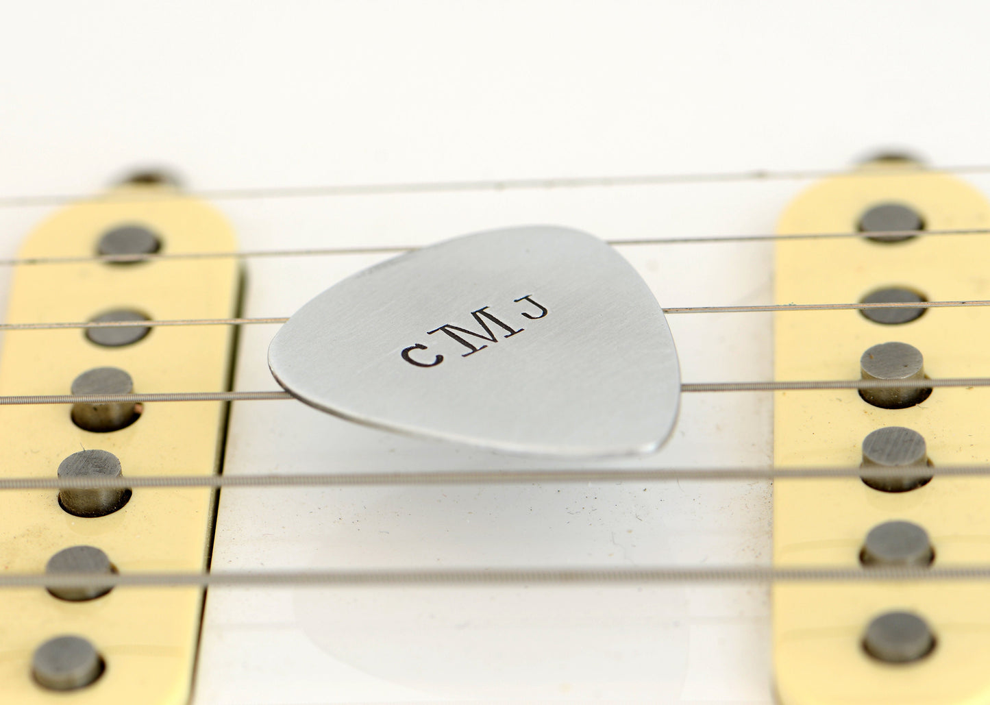 Personalized Monogram on Aluminum Guitar Pick