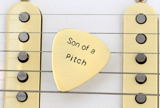 Son of a Pitch Bronze Guitar Pick