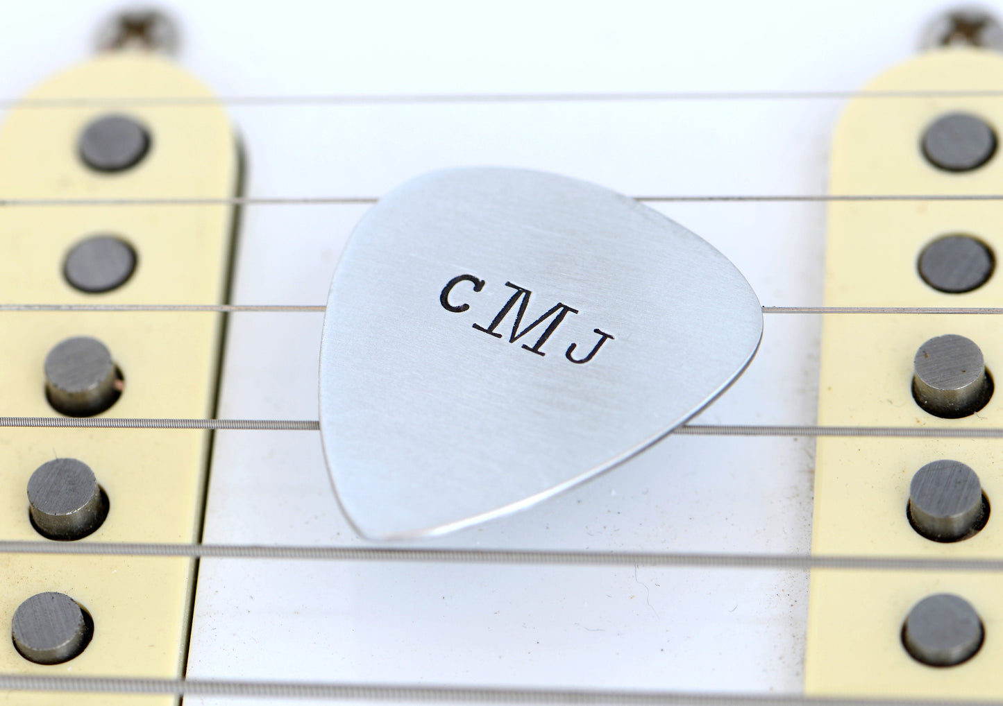 Personalized Monogram on Aluminum Guitar Pick