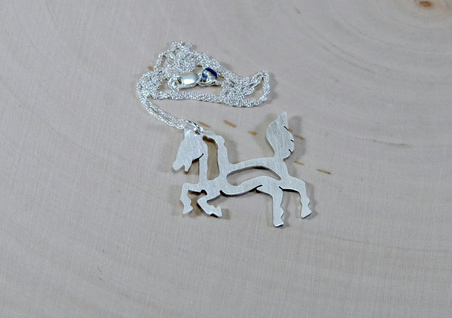 Horse on Sterling Silver Necklace for a Cowgirl