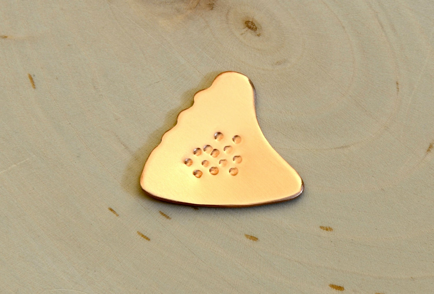 Copper Guitar Pick with Non-Slip Surface