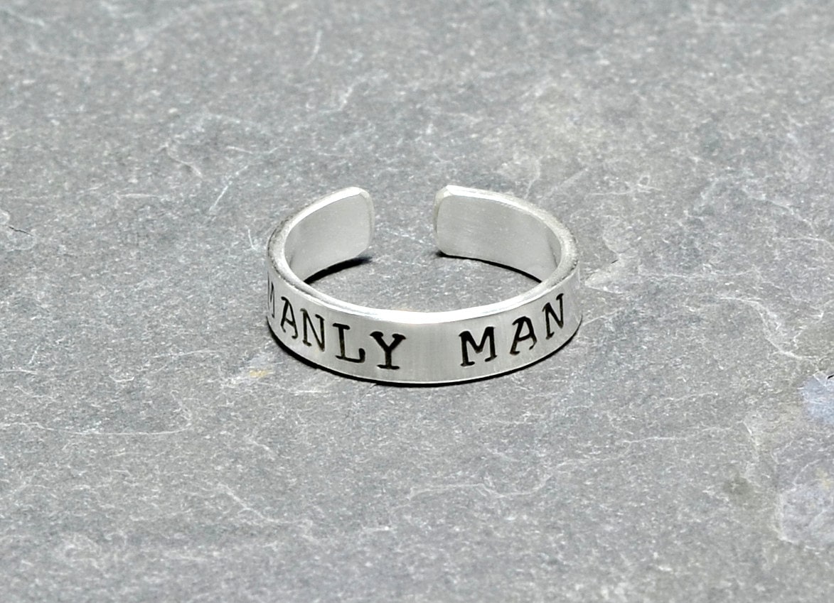 Sterling silver Men's Toe Ring for Manly Man