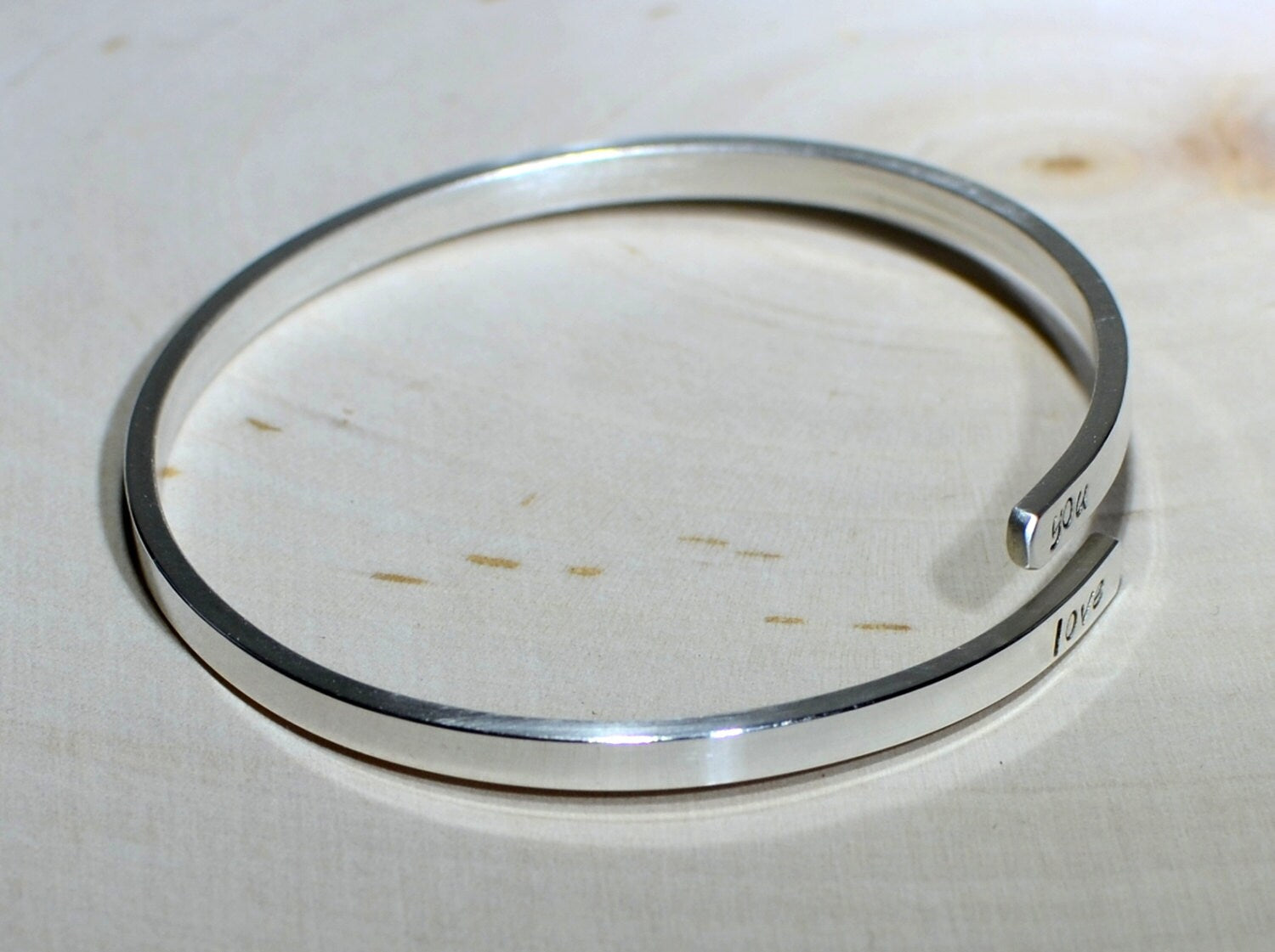 Vintage Signed My Life Won't Be Same Without factory You Bangle Bracelet Sterling Br 241(123759780698)